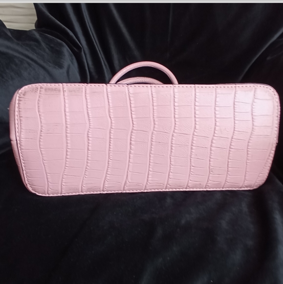 Baby Pink Crock Satchel Handbag As New - Picture 12 of 16
